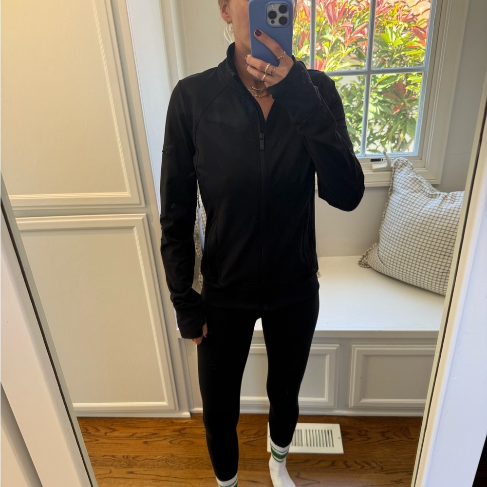 ALO Yoga Black Cool Running Jacket